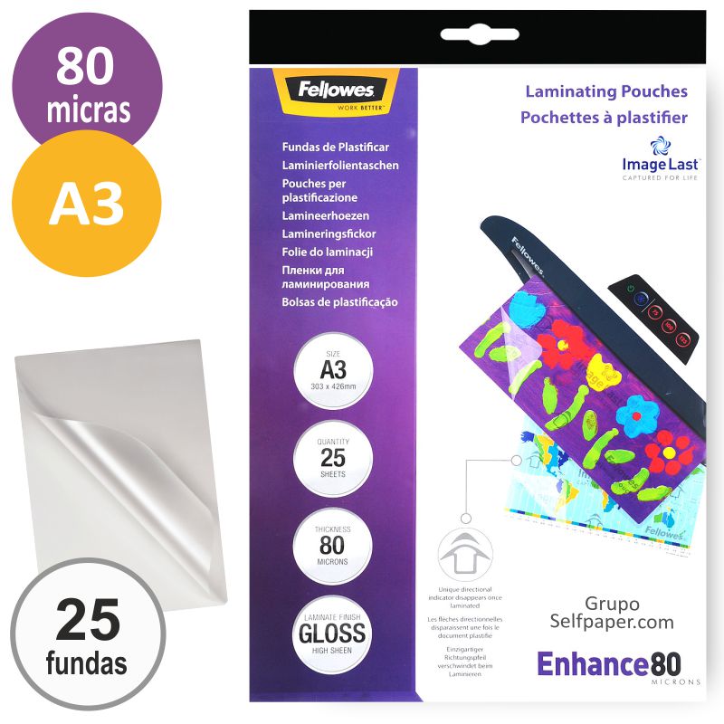 FUNDAS DE PLASTIFICAR EASYDISPLAY PACK DE 25 UNIDADES