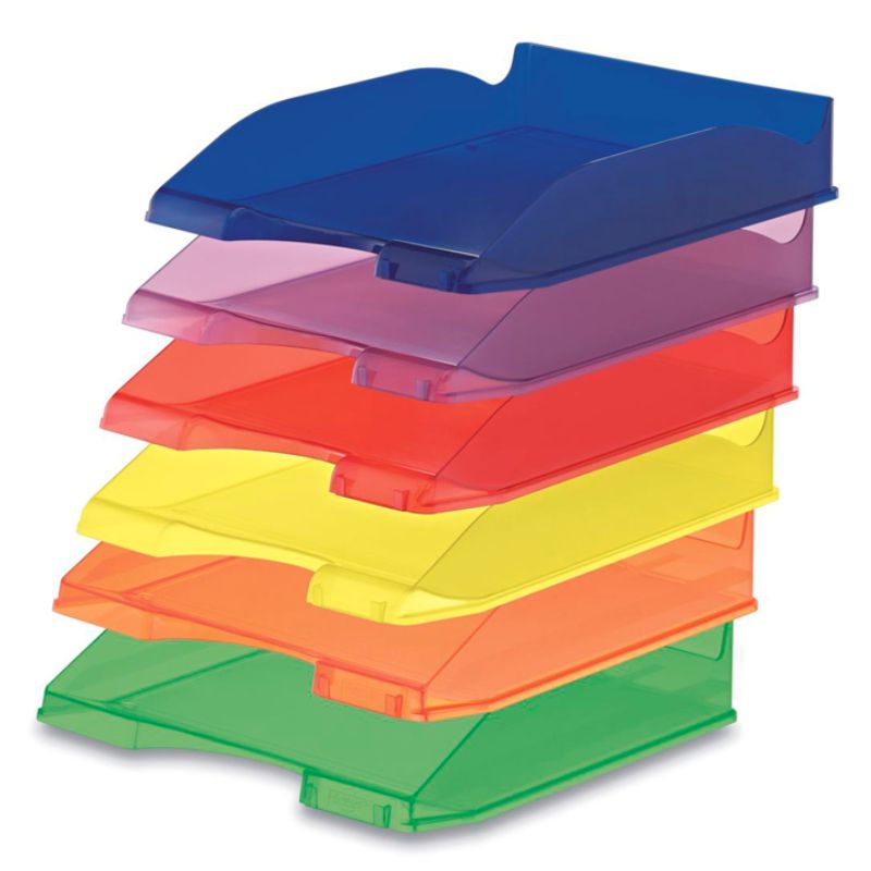 gavetas bandejas plastico colores traslucidos