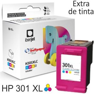 HP 301XL Color - Cartucho tinta compatible Deskjet 1050 2050