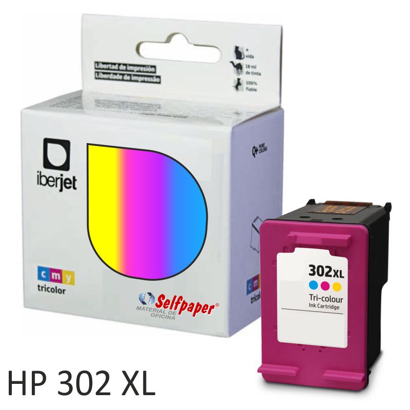 HP 302XL Tri-color compatible, Cartucho