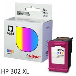 HP 302XL Tri-color compatible, Cartucho de tinta F6U67AE