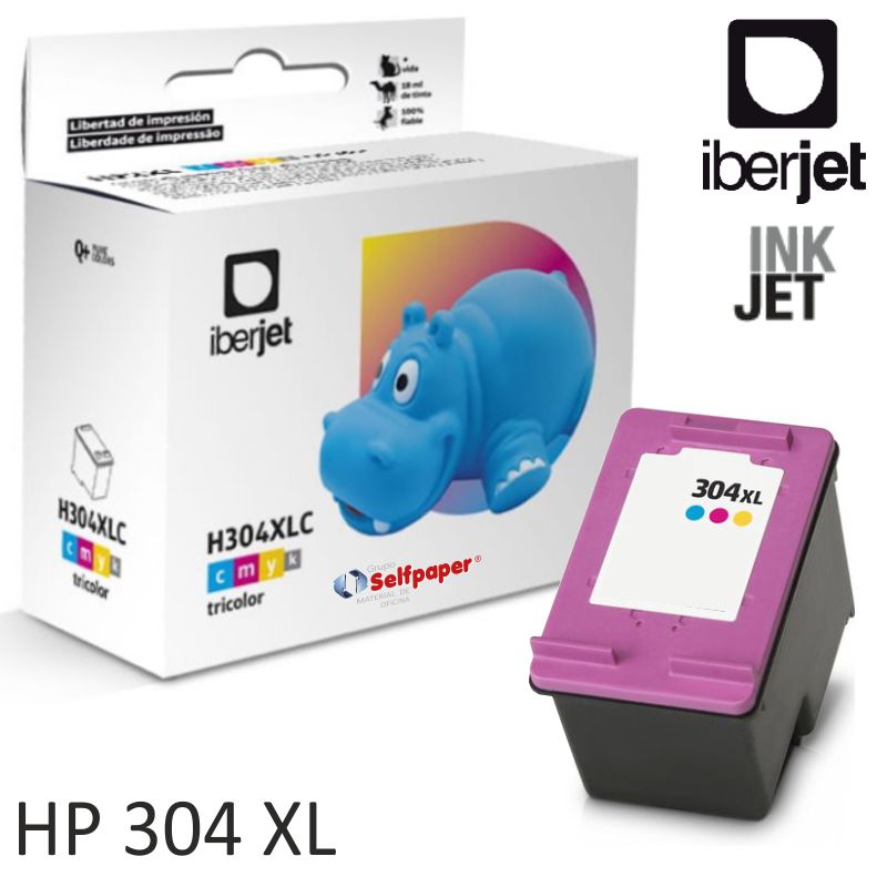 Compatible HP 304XL Tricolor, Cartucho alta capacidad, Selfpaper.com.