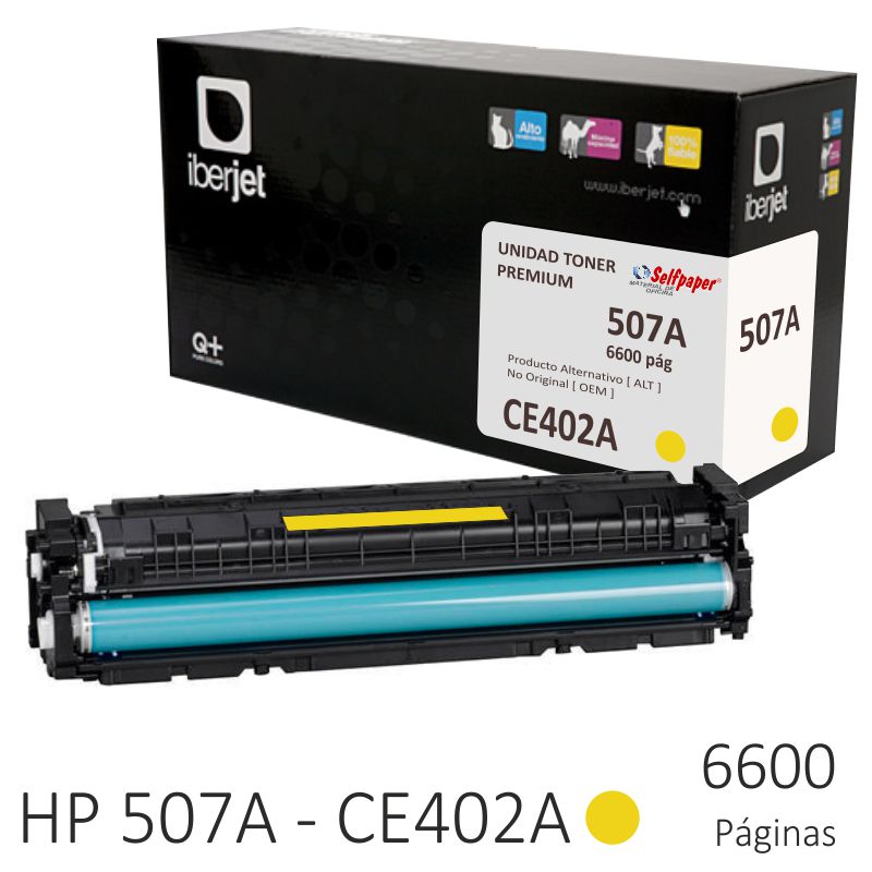 HP CE402AC HP 507A compatible Amarillo, toner 6600 páginas