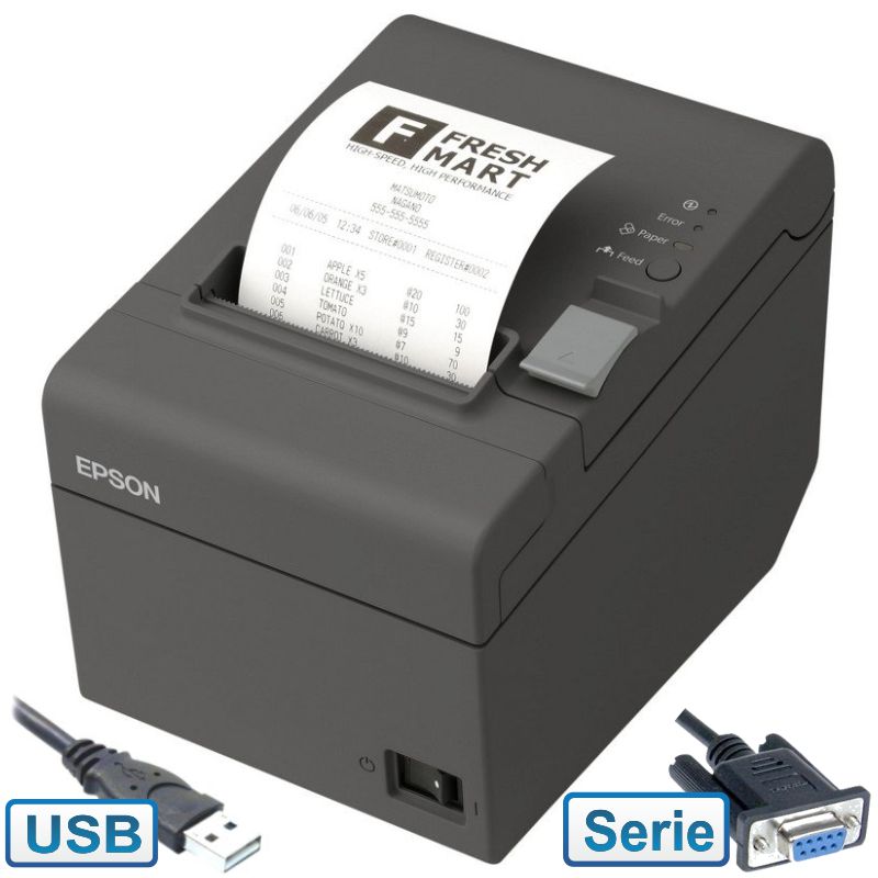 Comprar Impresora Tickets Epson TM-T20II USB + RS232 Serie, termica