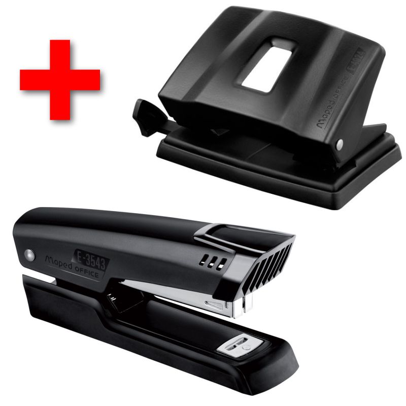 Grapadora Maped + Taladro Essentials Office Metal, Pack, Selfpaper.com.