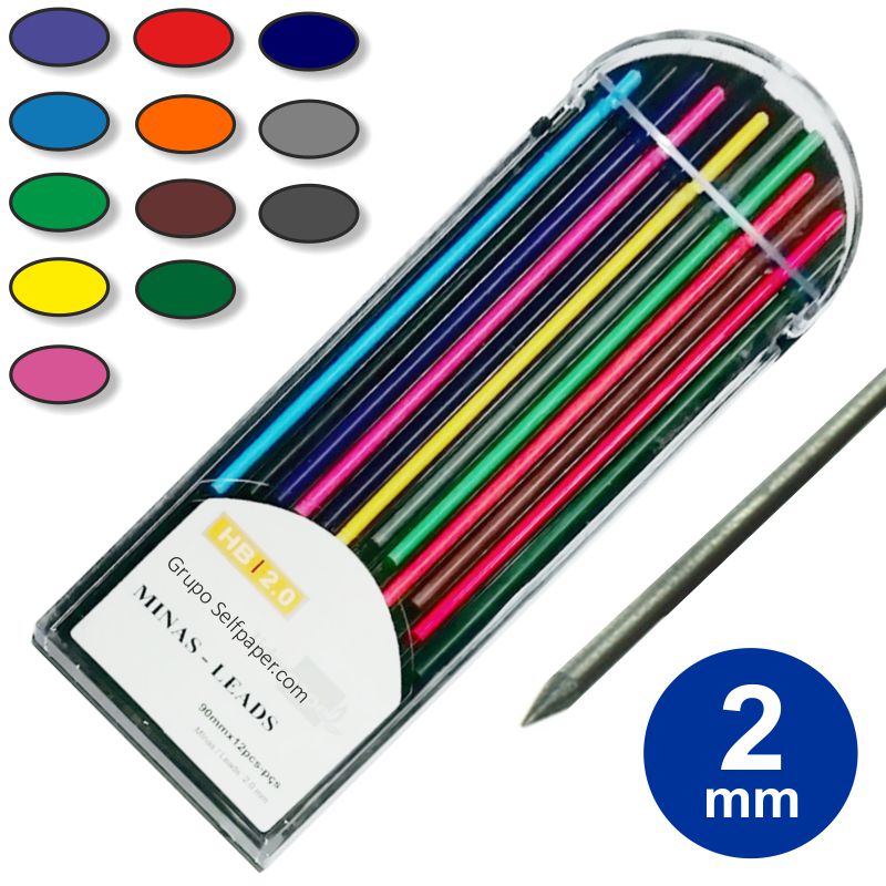 Comprar Minas de Colores de 2 mm HB Lider Surtidas