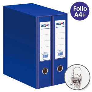 Módulo 2 archivadores folio lomo ancho, Dohe 90130 Azul