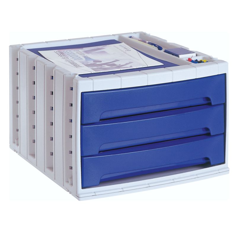 Mdulo archivador Archivotec 3 Cajones Azules