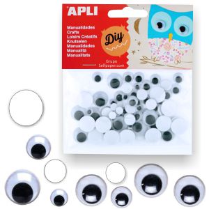Ojitos mviles adhesivos para manualidades,
