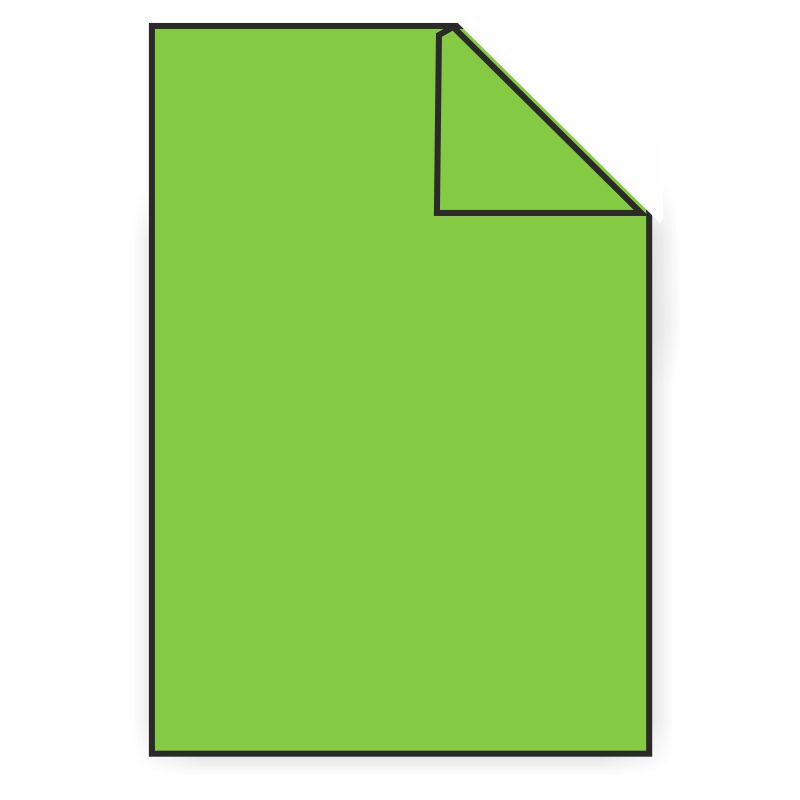 papel color verde vivo hierba din a4