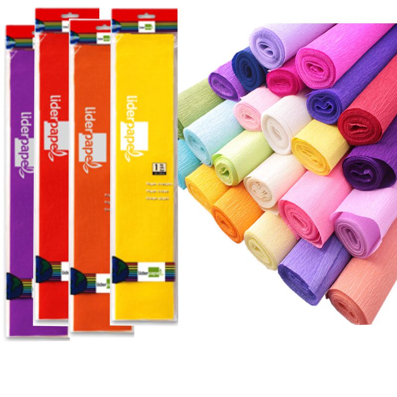 Papel Crespon pinocho crepado rollo 0.50x2.50 mts