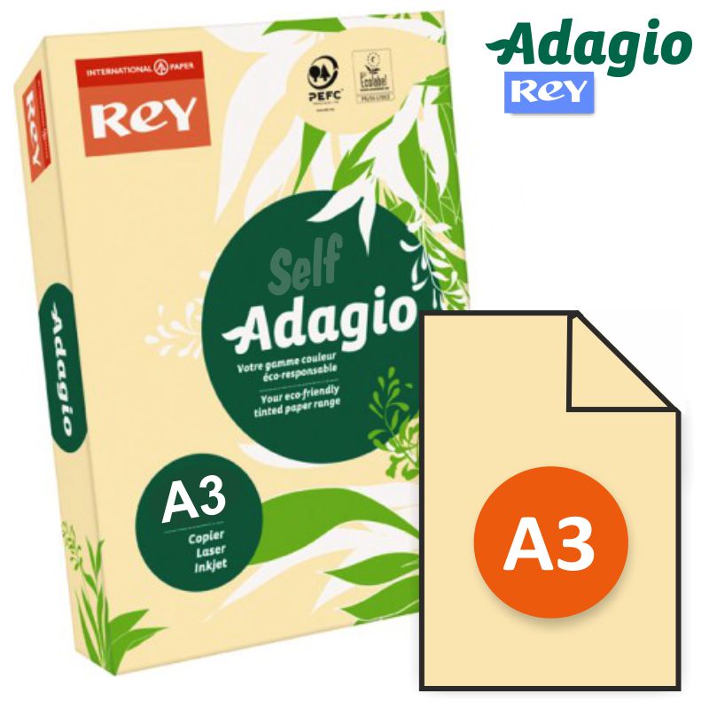Comprar Papel de color Din A3 500 hojas, 80 gramos Crema Marfil