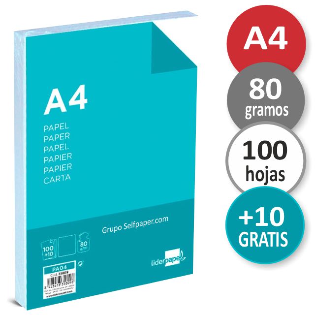 Pack ahorro Hojas de papel Din A4 Universal 80gr Folios DIN