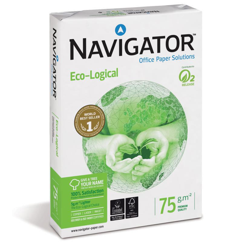 Comprar Papel Navigator Ecological Din A4 75 gr. folios ultra blanco