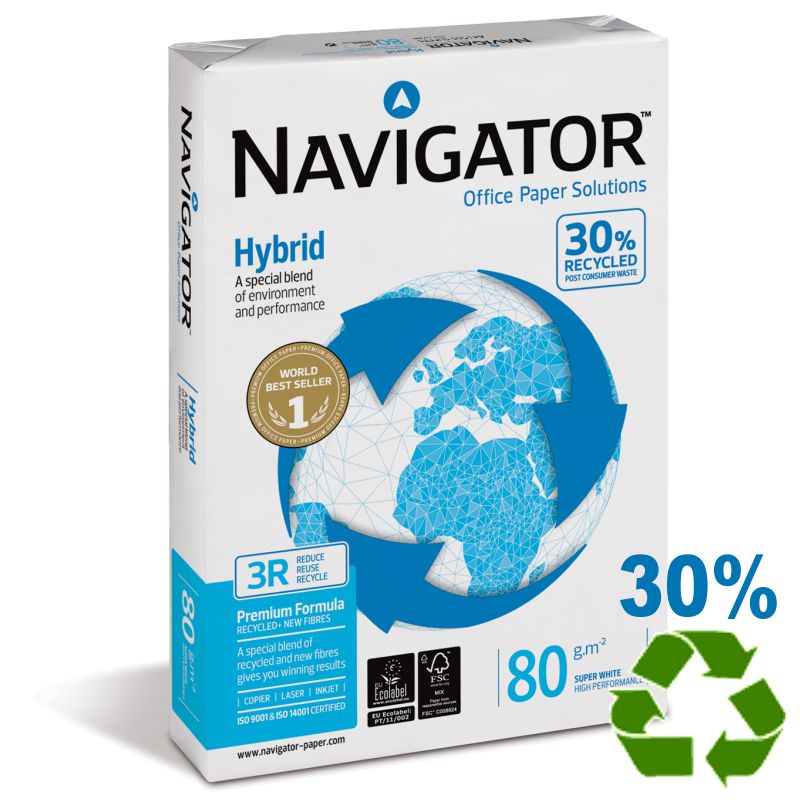 Comprar Papel Navigator Hybrid 30% Reciclado, Din A4, Extra blanco
