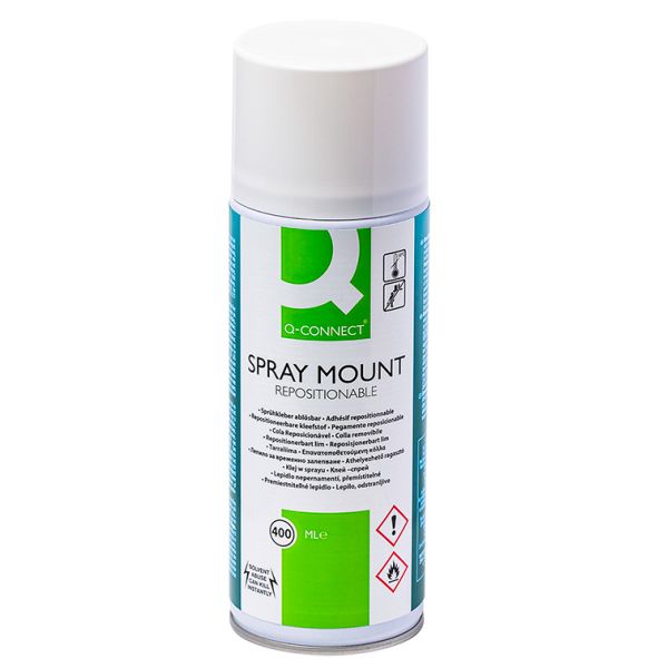 Comprar Pegamento en spray, Adhesivo reposicionable, 400ml Q-Connect