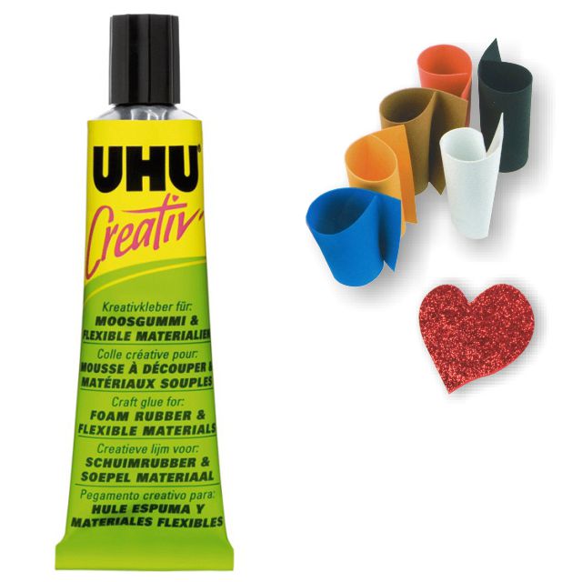 Pegamento para goma espuma y materiales flexibles UHU Creativ 33ml.