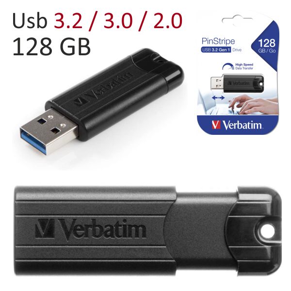 Comprar Pen drive 128 GB Verbatim , Memoria Usb 3.2, de 128 Gigas