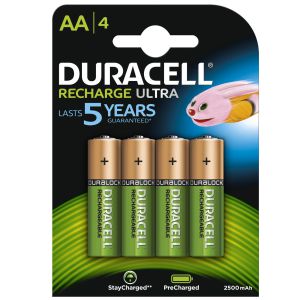 Pilas recargables Duracell AA, Pack 4,