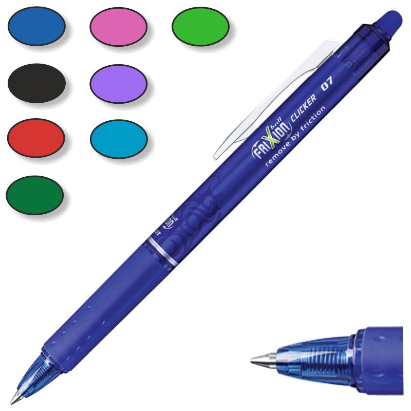 Recambio de bolígrafos borrables, bolígrafos de tinta de gel retráctiles,  bolígrafos de bola rodante de secado de 0.028 in con borrador para niños