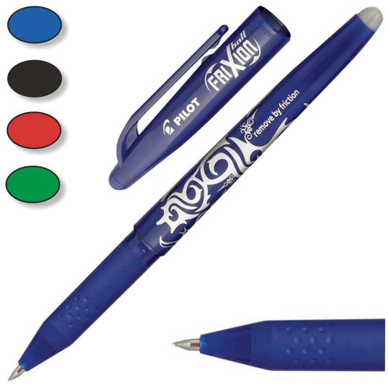  Pilot Spain Frixion Ball - Bolígrafo borrable, 4 unidades,  multicolor : Productos de Oficina