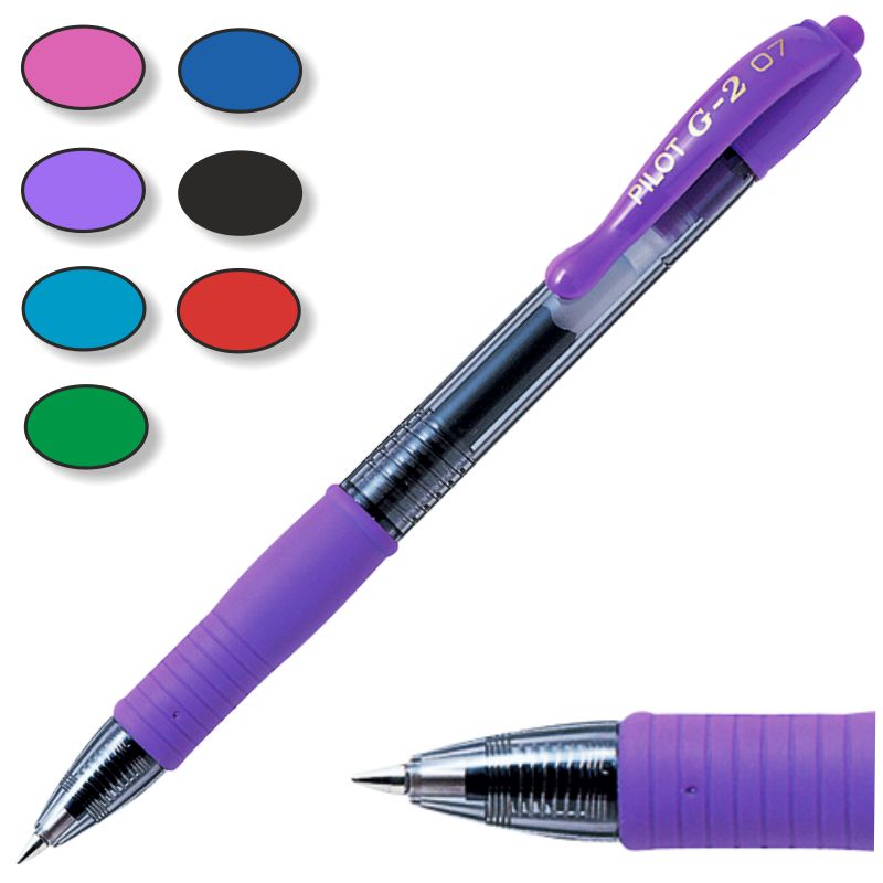 Comprar Pilot G2 Colores, Bolígrafo tinta Gel Violeta nuevos colores