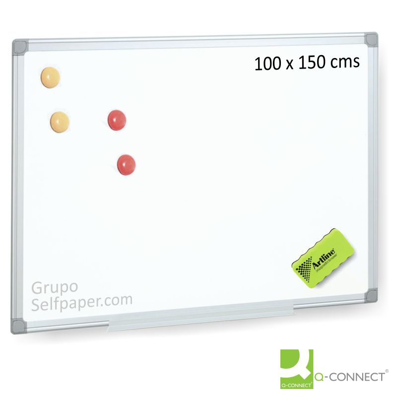 Comprar Pizarra blanca magnética 100x150 acero lacado Q-Connect