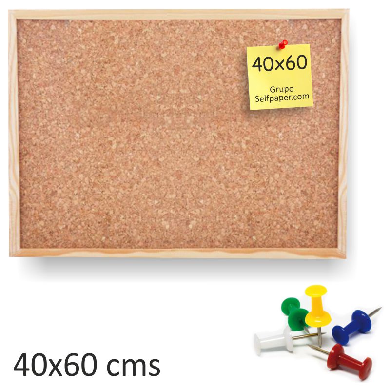 6 tableros de corcho, tablero de anuncios rectangular decorativo de corcho,  con 50 clavos de pared, tableros de corcho autoadhesivos, tablero de