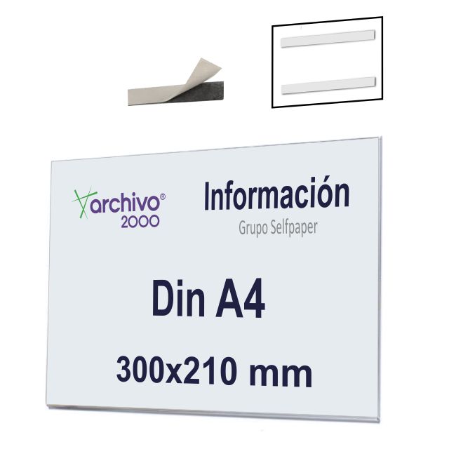 Placa de metacrilato para pared, Din A4, con adhesivo