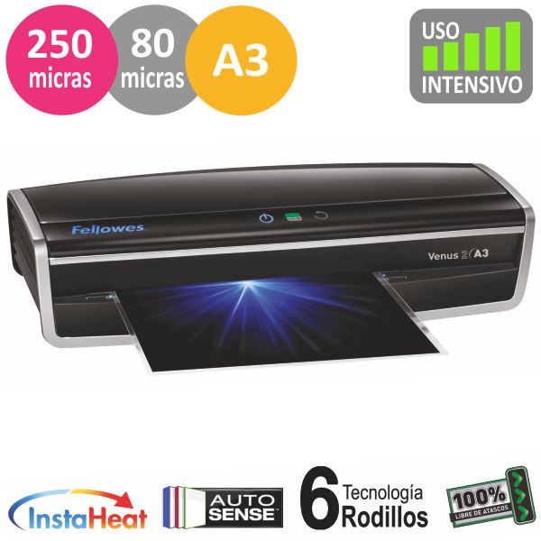 Comprar Plastificadora Fellowes Venus 2 Din A3 Profesional 250 micra