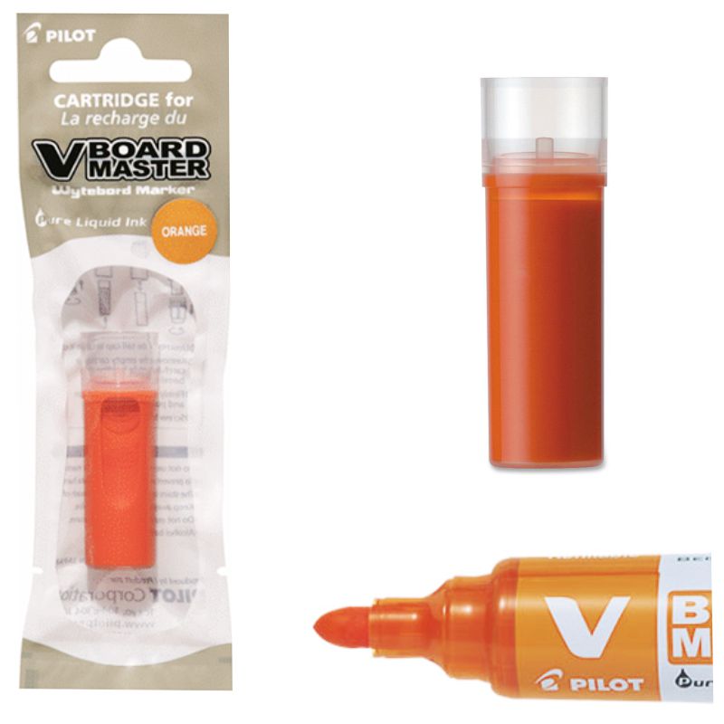 Recambio Rotulador Pizarra Pilot Vboard Naranja