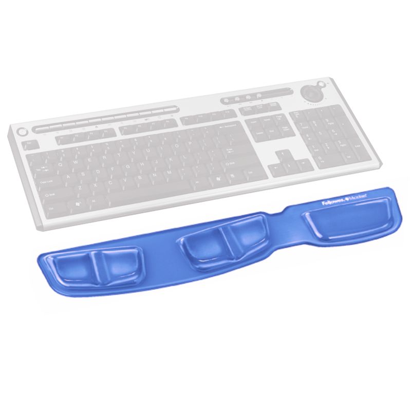 Reposamuecas Teclado Gel Fellowes Canal Health V Azul