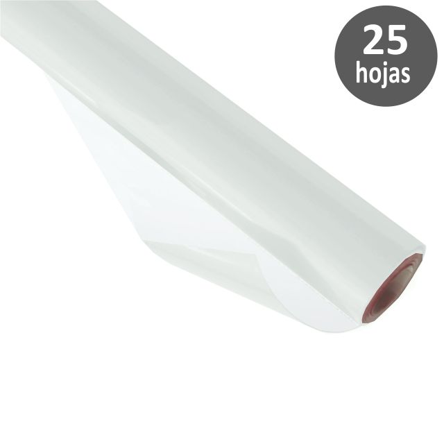 Rollo de papel Charol 25 hojas 50x65cms Blanco
