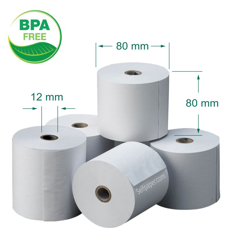 rollos papel termico 80x80 sin bpa free