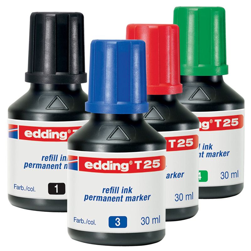 Comprar Tinta Edding T 25 30ml permanente indeleble para rellenar