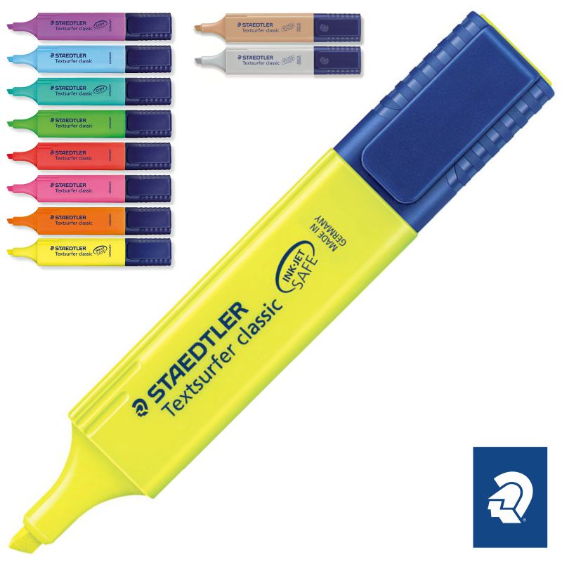 Staedtler Subrayador Textsurfer classic, naranja, gran almacenamiento de  tinta, larga duración de marcación y duración, secado en segundos, punta  biselada 1-5 mm, 10 subrayadores, 364 C-400 : : Oficina y papelería