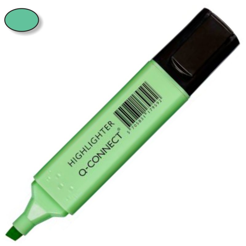 Rotulador fluor Pastel Q-Connect KF17959 Verde claro Aqua