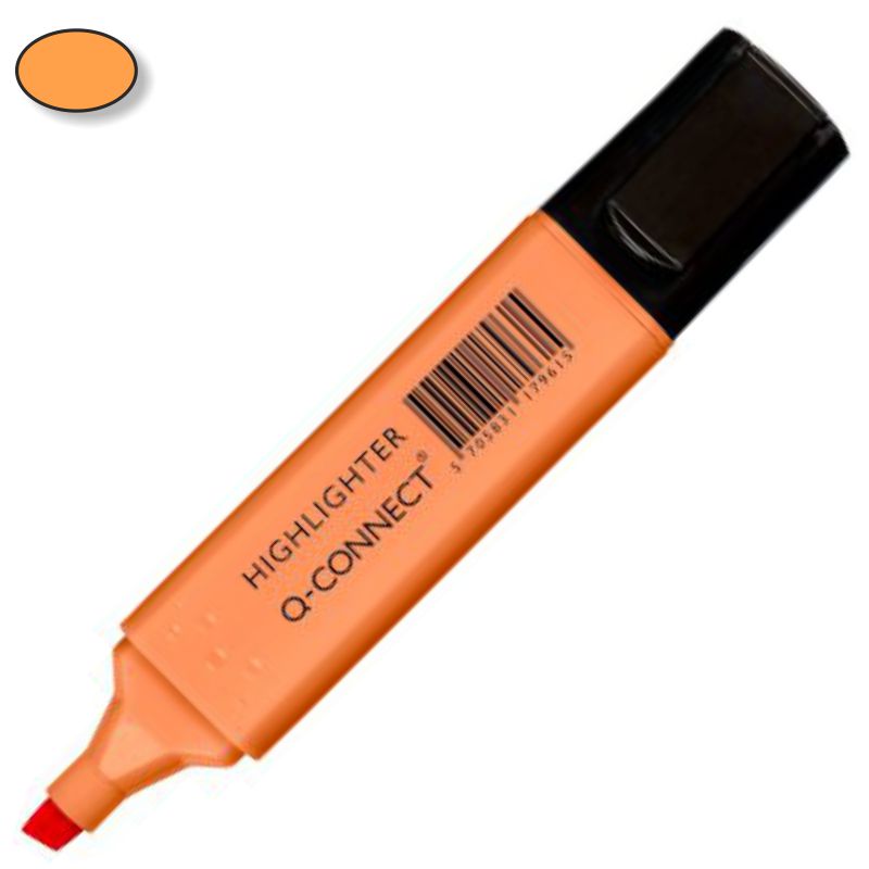 Rotulador Fluor Pastel Q-Connect KF17961 naranja melocotón