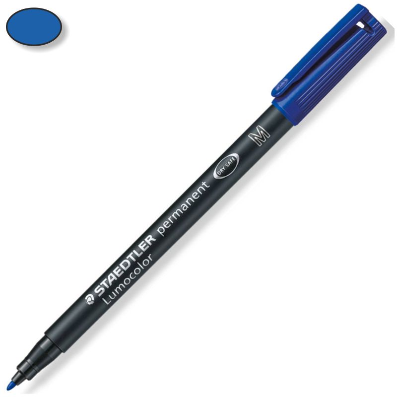 Rotulador Permanaente Staedtler Lumocolor M Azul 317-3