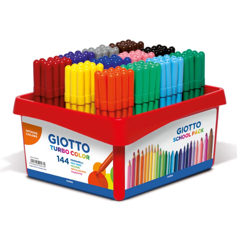Comprar Classbox 144 Rotuladores Giotto Turbo color Schoolpack