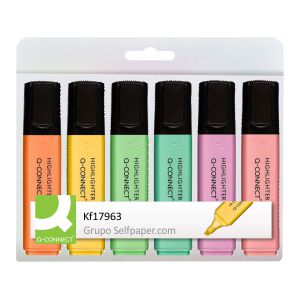 Rotuladores Pastel Q-connect Pack 6 Colores suaves