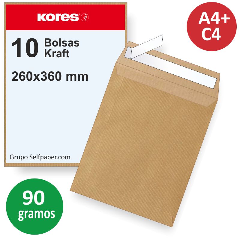 Sobres Kraft Stayflat de 13 x 18 (RM6) Categoría: Sobres y bolsas