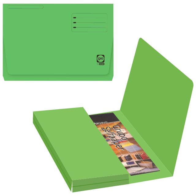 Subcarpeta Gio Pocket Kanguro Folio verde 32605