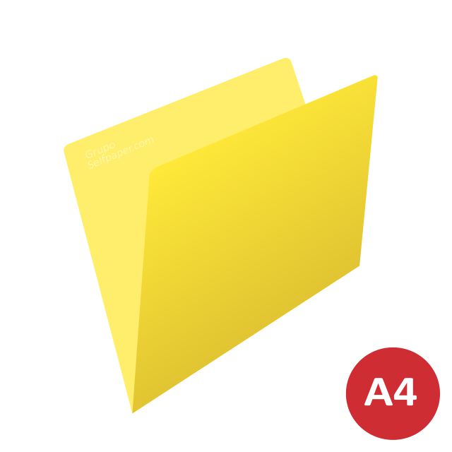 Subcarpetas archivo cartulina Din A4 color amarillo