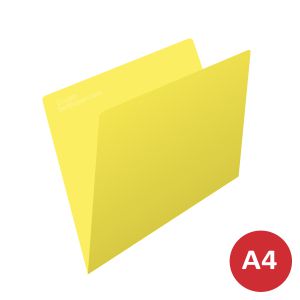 Subcarpetas archivo cartulina Din A4 color amarillo