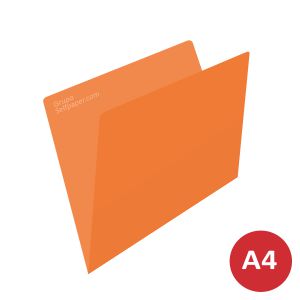 Subcarpetas archivo cartulina Din A4 color naranja
