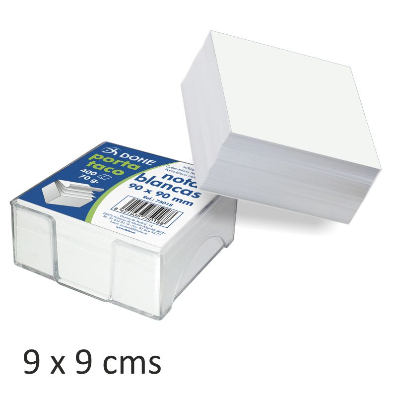 Comprar Taco Notas 9x9 cms, 400 hojas + Portanotas Gratis