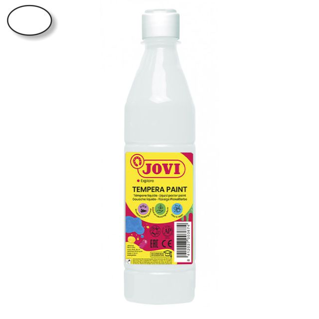 Tempera Jovi Botella 500 Cm3 Blanco 506-01