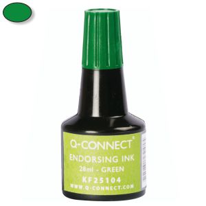Tinta almodillas tampones cuños color verde, 28 ml