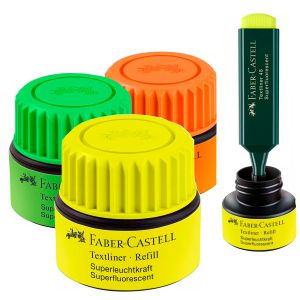 Tinta para rellenar rotuladores Fluorescentes Faber